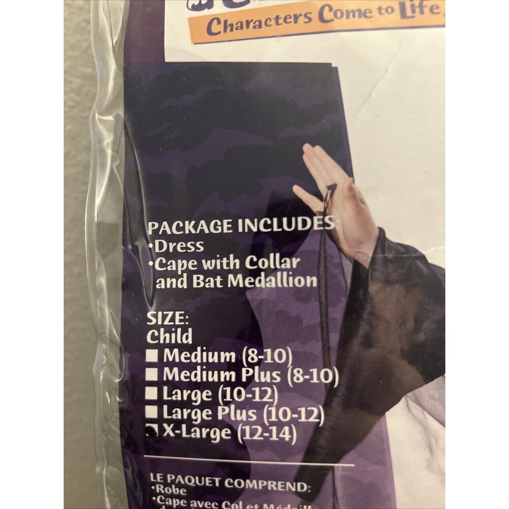 California Costumes Complete Vampire Girl Halloween Costume - Size XL 12/14 - Picture 3 of 8